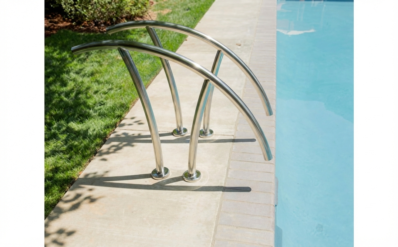 S.R. Smith® ART-1001S Artisan Series Pool Handrail – 44" Stainless Steel, 34" H x 44" W