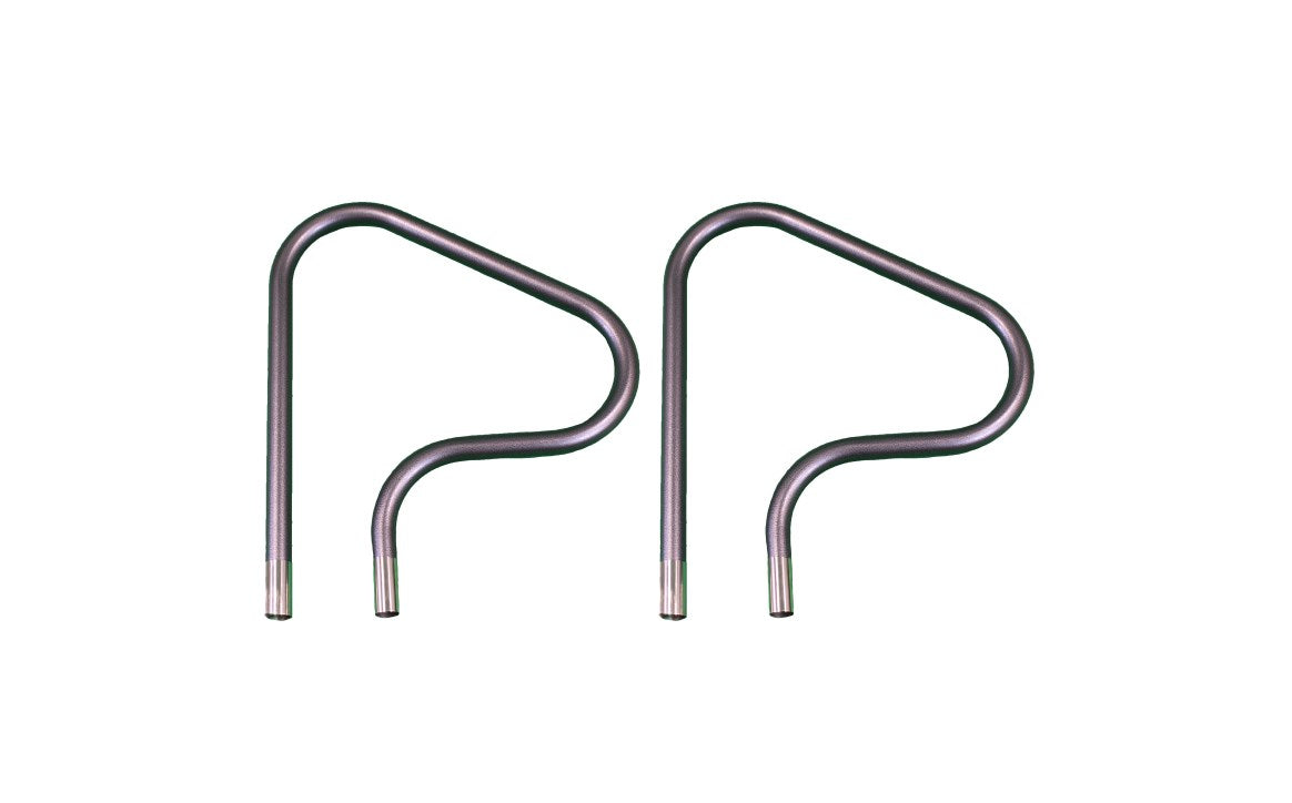 Super-Pro® RAILFIG4 Classic Figure-4 Pool Handrail Pair – 26", Polished Stainless Steel