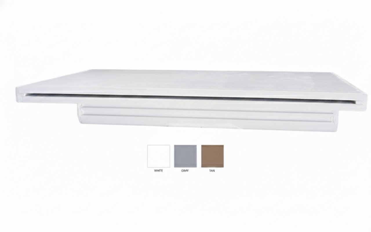 CMP® Natural Wonders® Waterfall – 36", Gray with Back Port &amp; 6" Lip