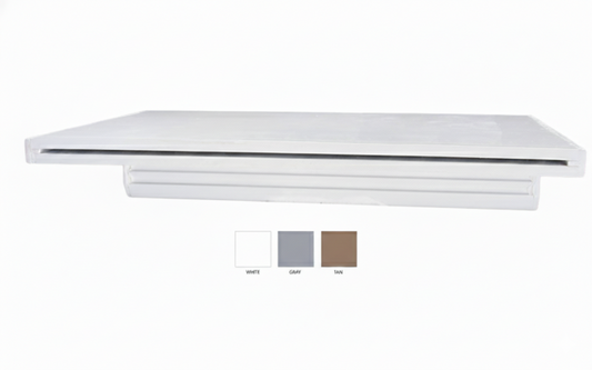 CMP® Natural Wonders® Waterfall – 48", Gray with Back Port &amp; 6" Lip