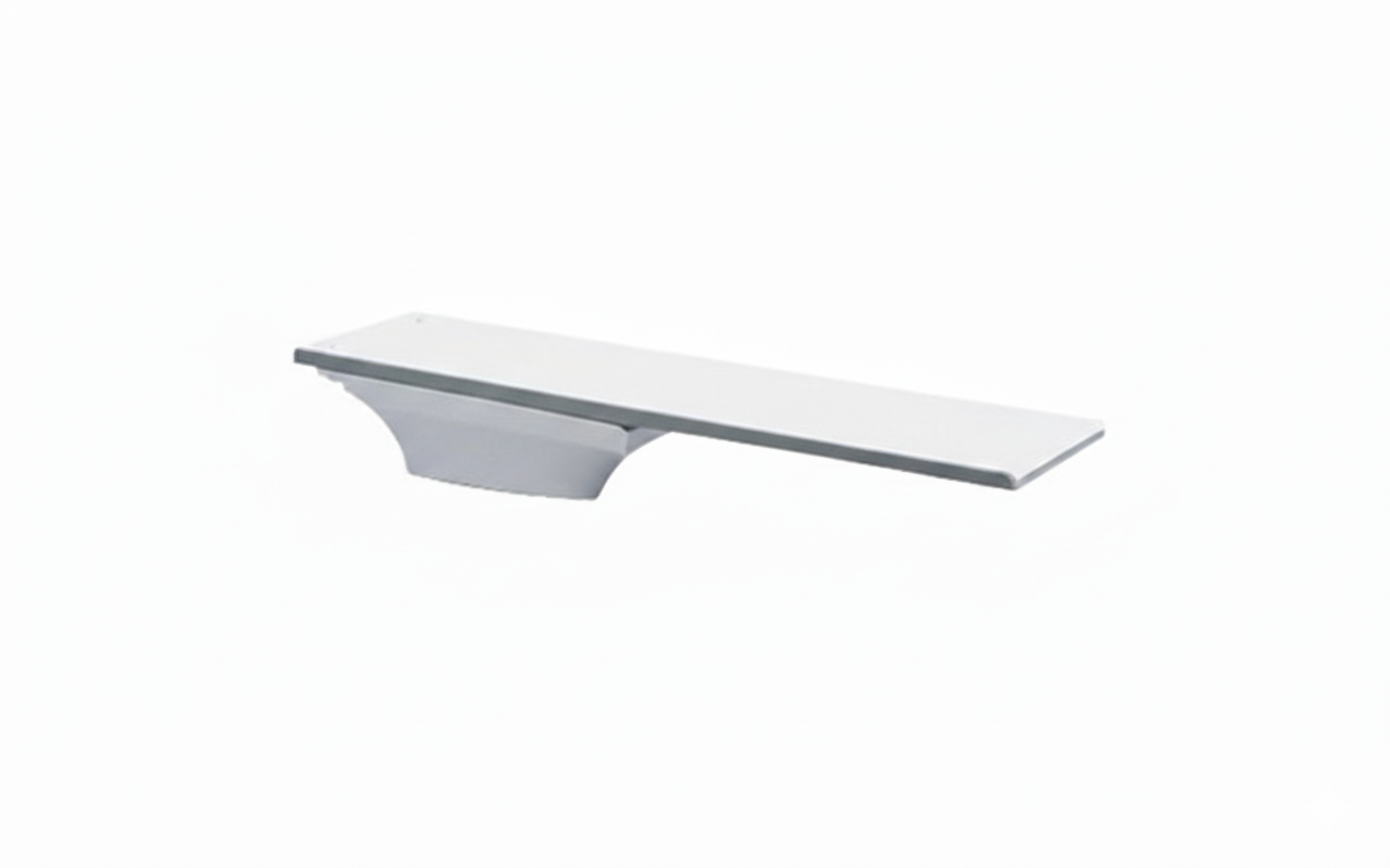 S.R. Smith® Flyte-Deck II Diving Board Stand – 8', White with Jig &amp; Fulcrum Pad