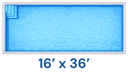 16’ × 36’ — Swim-Ready