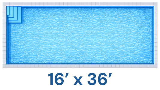 16’ × 36’ — Swim-Ready