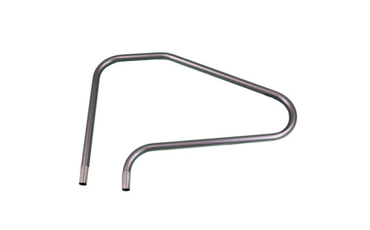 Super-Pro® RAIL4B Classic 4-Bend Pool Handrail – 48", Polished Stainless Steel, Deck Mount