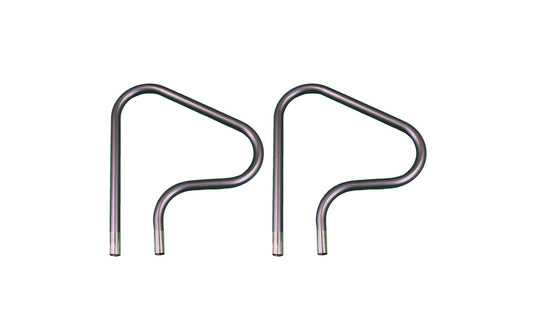 Super-Pro® RAILFIG4 Classic Figure-4 Pool Handrail Pair – 26", Polished Stainless Steel